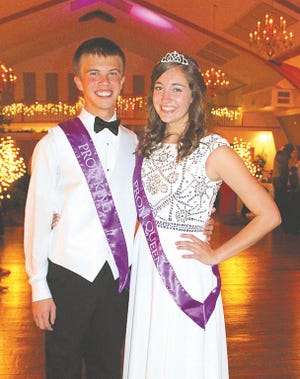 Luke Norris and Stephanie Ehko were selected king and queen of the Greencastle-Antrim High School prom at Green Grove Gardens Saturday evening.